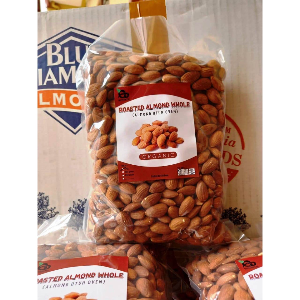 Kacang Almond Panggang Kupas 500 Gram