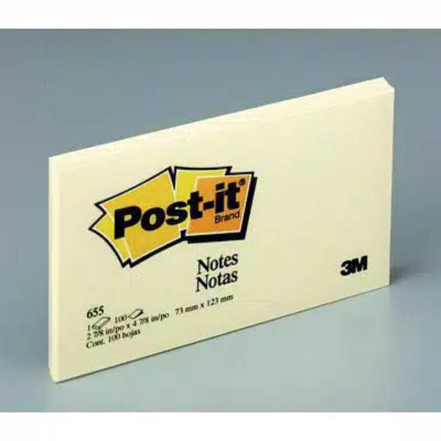 

3M Post It 655 notes yellow