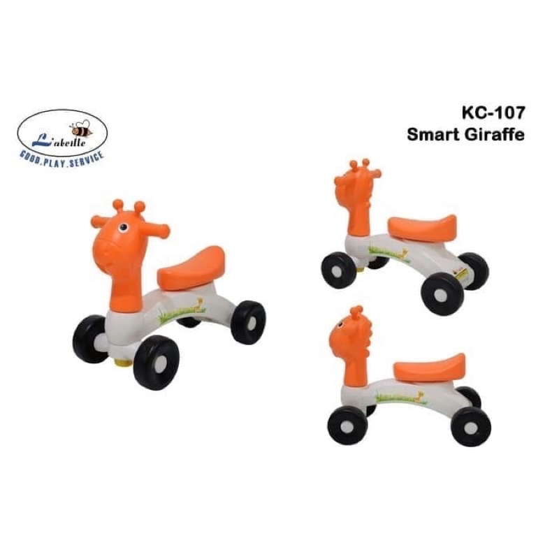 Labeille Ride on Smart Giraffe KC 107 Sepeda anak empat roda Balance bike mobilan anak