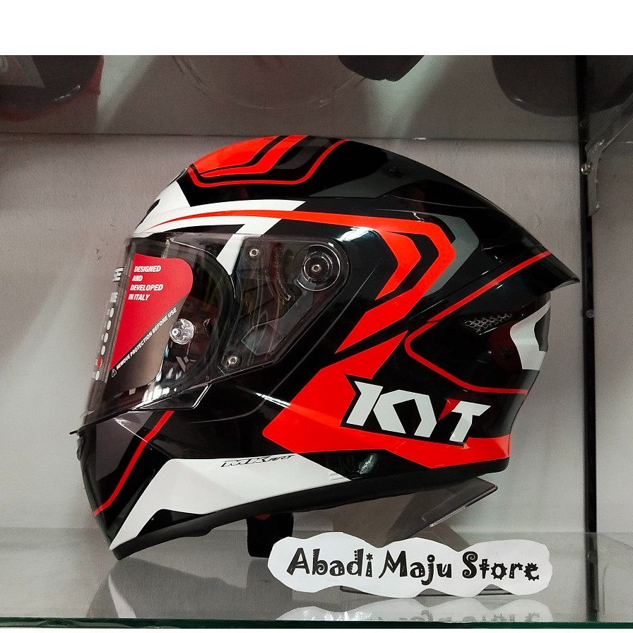 Jual Helm KYT TT COURSE Overtech Black Orange Original Shopee Indonesia