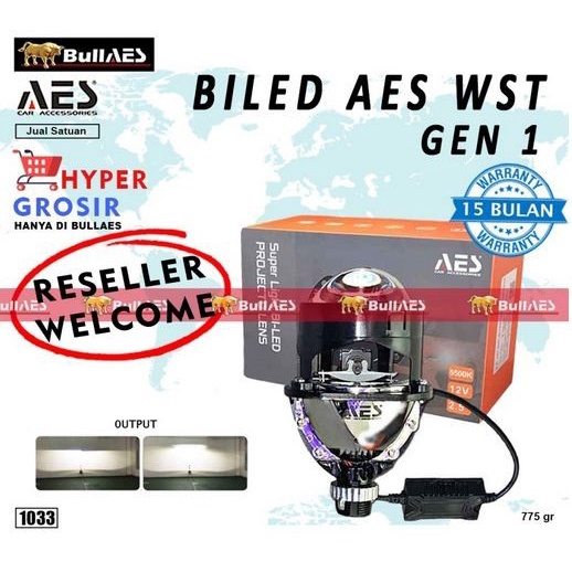 BILED AES WST 2.5 GEN 1 HeadLight Projector inch Lampu Projie motor