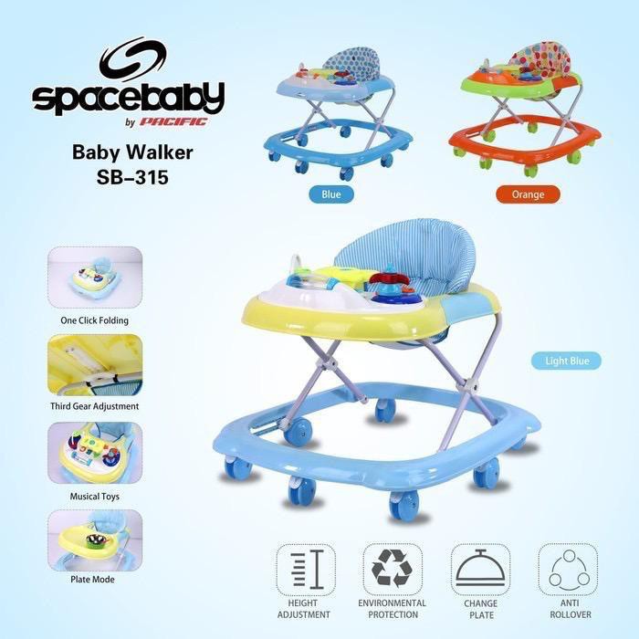 [FREE PACKING KARDUS] Space Baby Baby Walker SB 302, 306, 307, 309, 317 - Tajimaku 307 / Baby Walker Space Baby