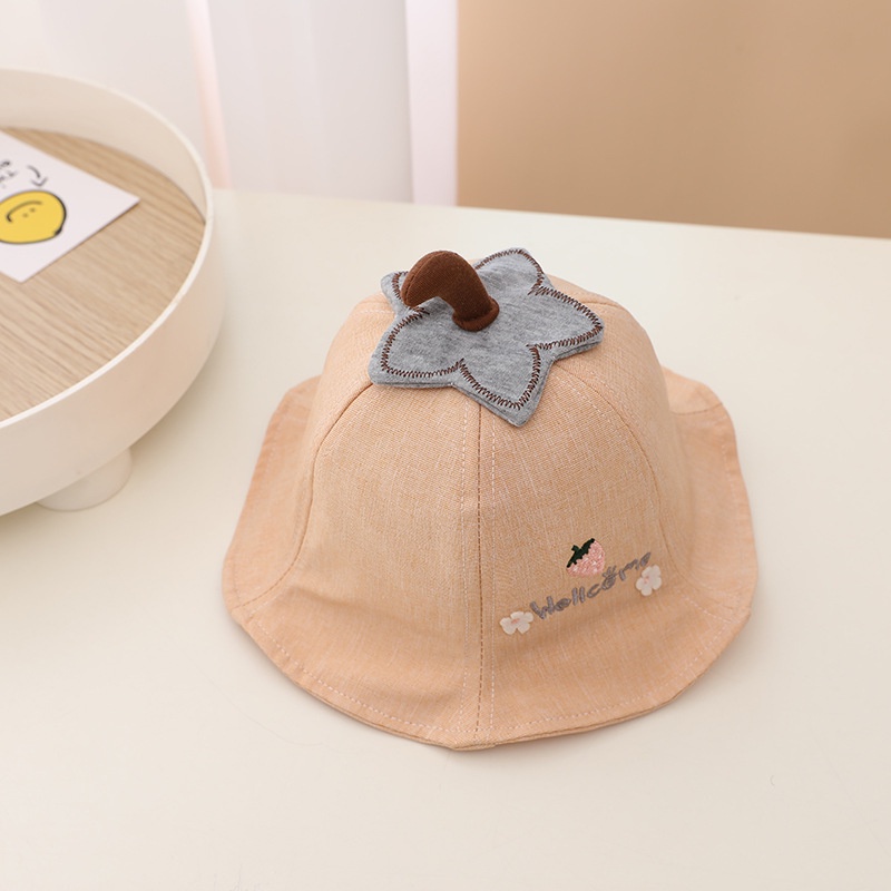 Halomam - Bucket Hat Strawberry ( Topi Bucket Bayi / Topi Bucket Anak Motif )-5