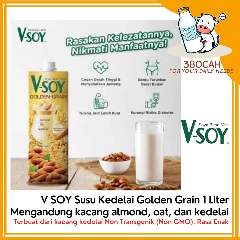 

Vsoy Golden Grain 1L / Susu Kedelai GoldenGrain