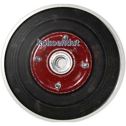 Lori Roda Roda troli 10 inchi banlo double bearing 6205zz roda lori trolley