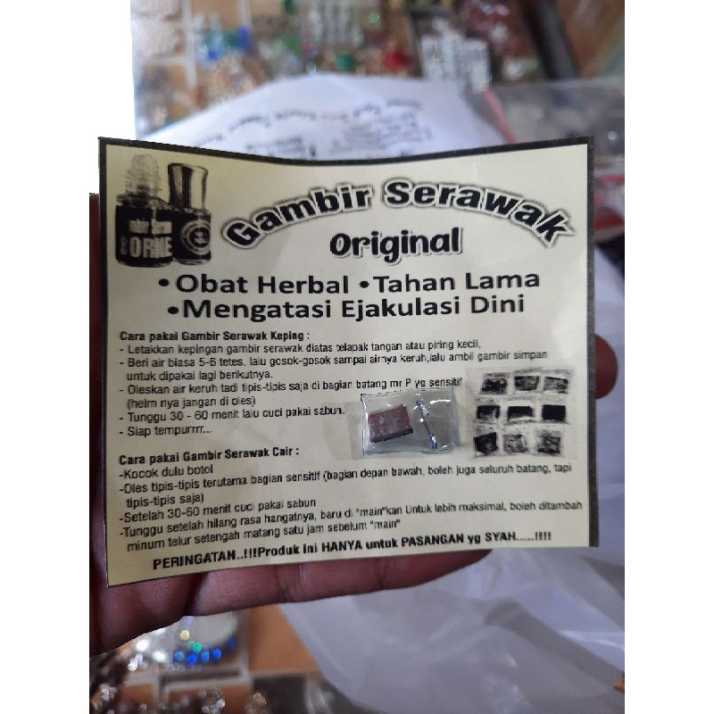 Gambir Serawak Untuk Tahan Lama