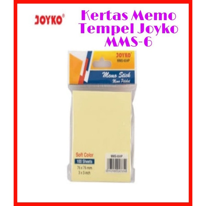 

Kertas Memo Tempel Joyko MMS-6