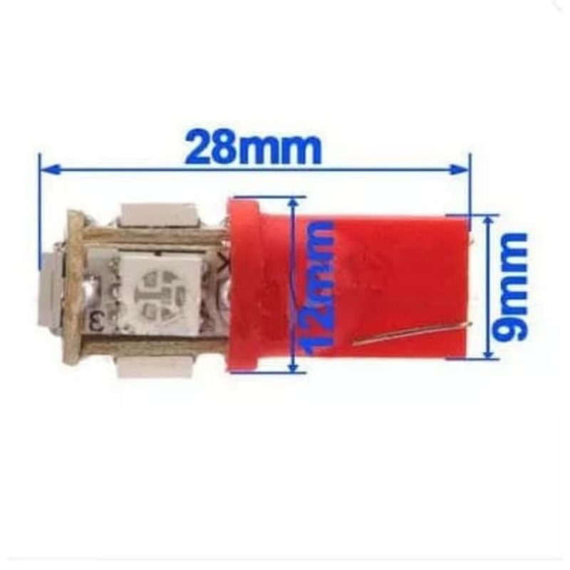 Lampu LED Jagung T10 Senja / Sein / Rem / Kabin / Speedometer / Plat Mobil Motor Termurah Terlaris-2