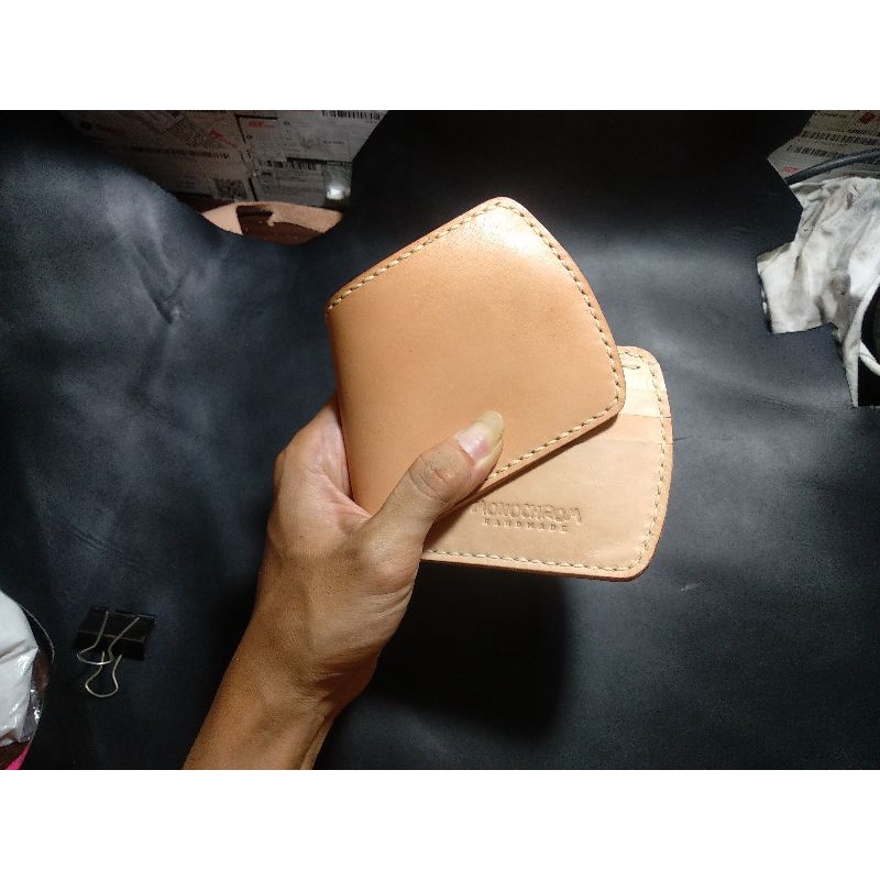 Dompet pria kulit asli kulit sapi nabati natural