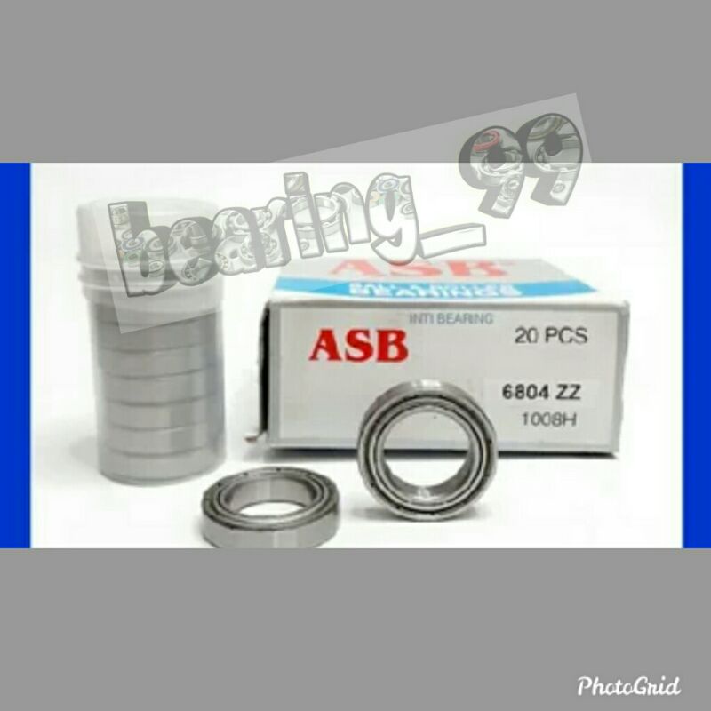 Bearing Laher 6804ZZ ASB Ukuran 20x32x7 mm Bering Klaher Klaker 6804 ZZ ASB Ukuran 20 x 32 x 7 mm
