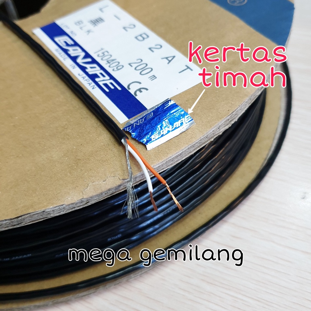 Kabel Mic Canare L2B2AT Original L-2B2AT
