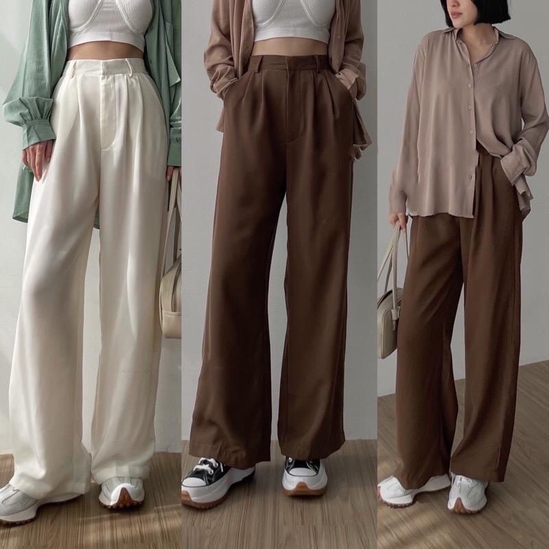 1KG MUAT 4PCS | LOOSE TROUSERS PANTS WANITA ASOKA HITS FASHION WANITA KOREAN STYLE OOTD