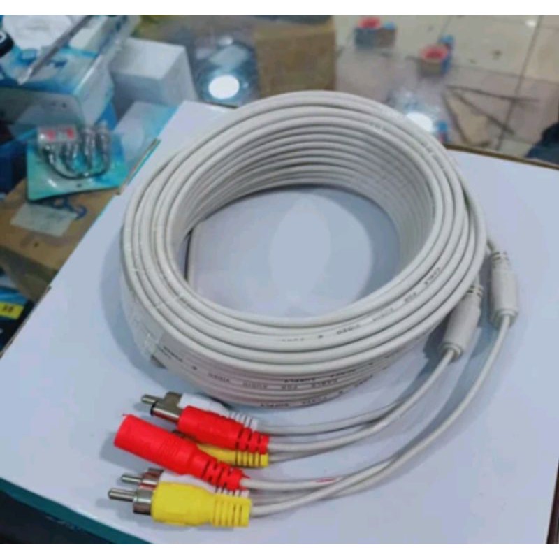 kabel jadi 20meter kabel rca video audio kabel cctv