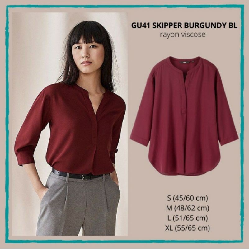 GU by UNIQLO POPOVER SKIPPER SHIRT 100% ORIGINAL