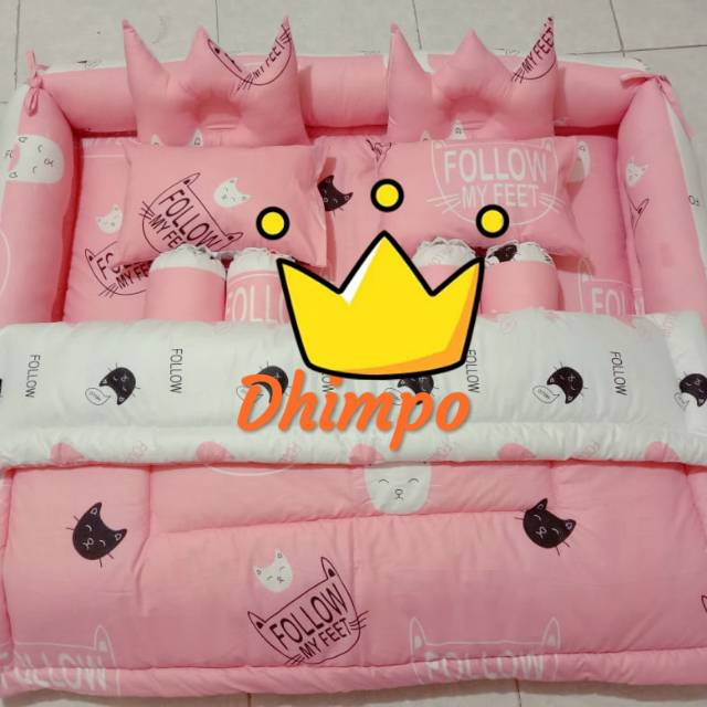 Kasur bayi kembar set bedcover