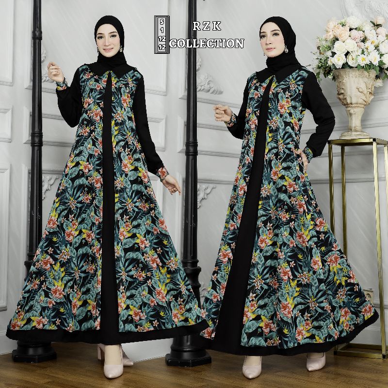 GAMIS BAJU MUSLIM WANITA TRILLIN mix LADY ZARA TERBARU TERKINI 2022TERMURAH MODEL CARDIGAN