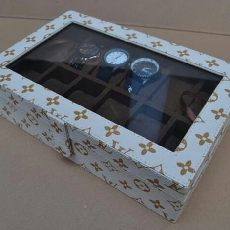 Kotak Jam Tangan MOTIF isi 12 atau Box Tempat Jam Original Murah