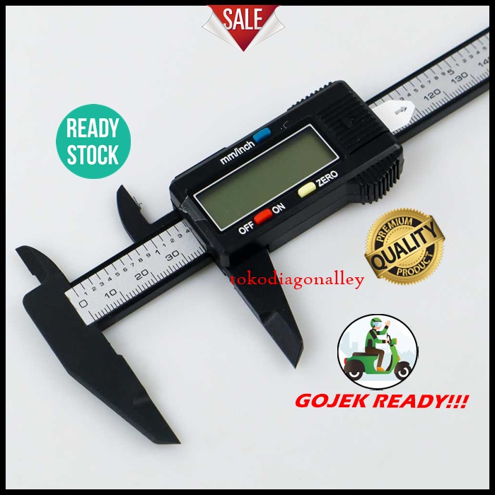 Jangka Sorong Digital Kaliper Sigmat Digital Layar LCD Caliper Digital Penggaris Sorong Penggaris Jangka Sorong Murah