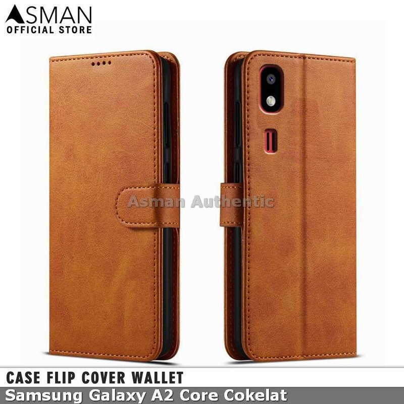 Case Samsung Galaxy A2 Core Leather Flip Cover Premium Edition