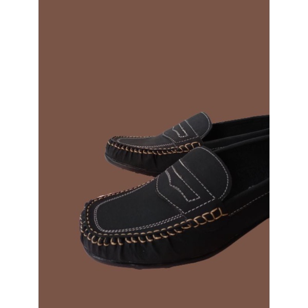 Sepatu Slip on Pria  Santai  Sepatu Casual pria hitam