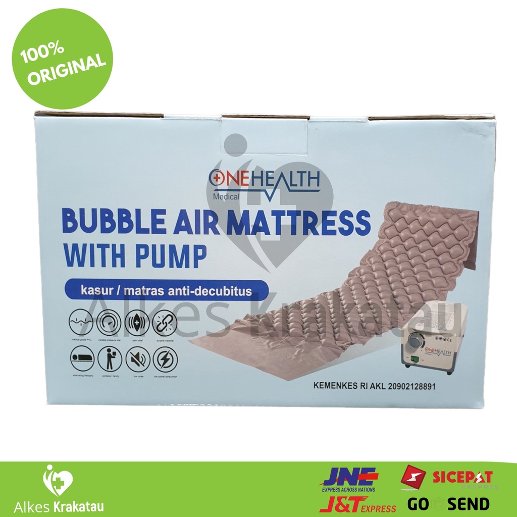 Matras Kasur Decubitus OneHealth / Bubble Mattress with Pump One Health