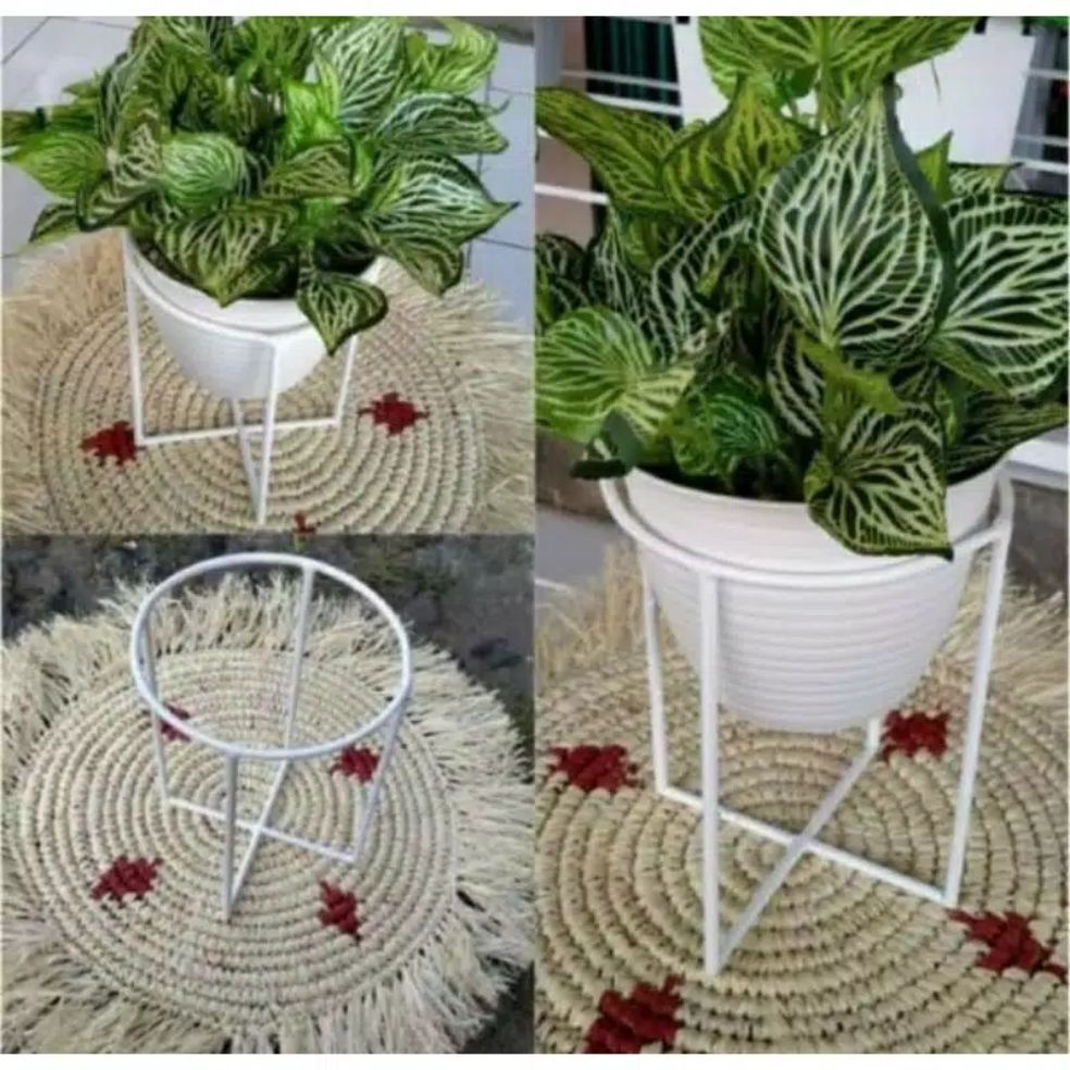 RAK POT / STANDING RAK POT BUNGA BESI/STANDING RAK POT BUNGA/RAK POT BESI HIAS/RAK POT BESI