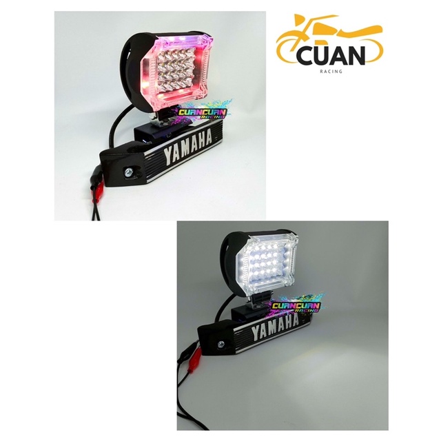 ( PAKET ) LAMPU TEMBAK LED 24 MATA 2MODE + BREKET KUMIS PNP RX-KING