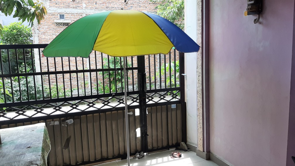 Payung Tenda / Payung Cafe / Payung Pantai Parasol Pelangi 198 Cm ( 42 )