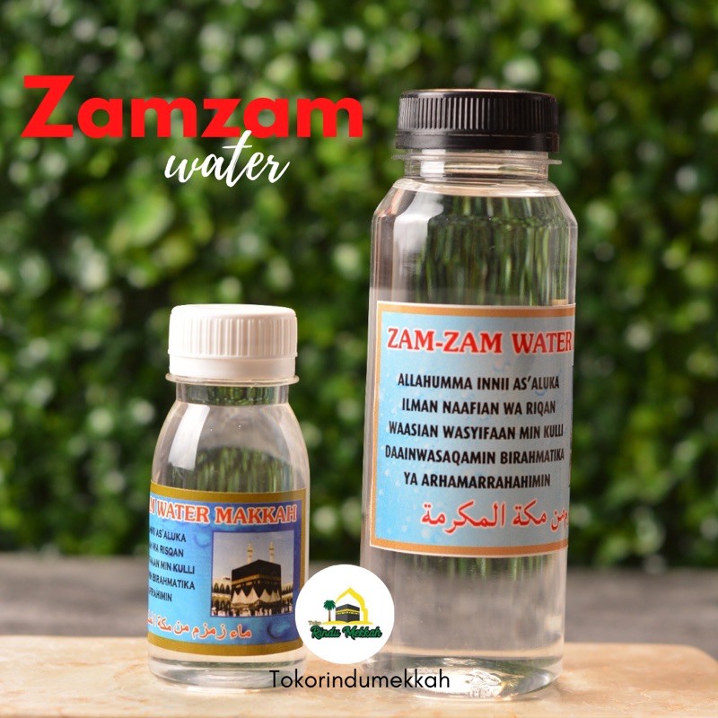 

Air Zamzam 60ml dan 250ml kemasan ekonomis asli mekkah dari Zamzam 5 liter