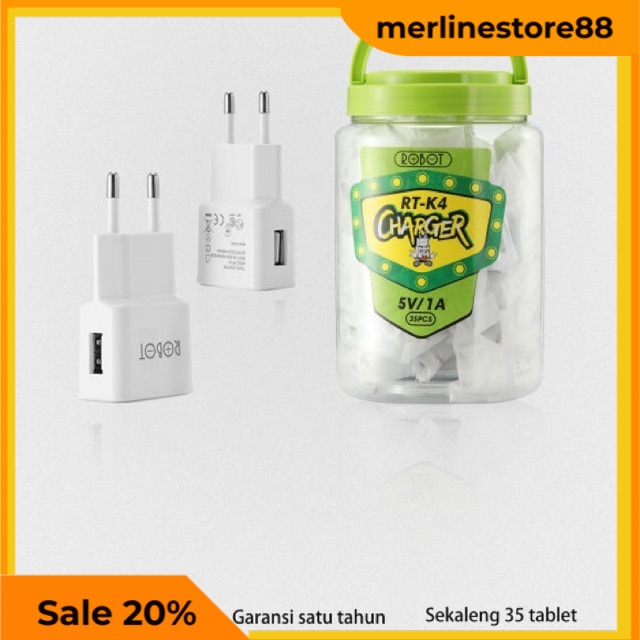 Adaptor Charger Robot RT-K4 Original 1A Asli 100% Batok Robot ORI