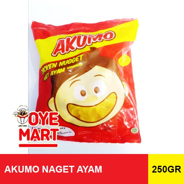 AKUMO NAGET AYAM 250GR CHICKEN NUGGET