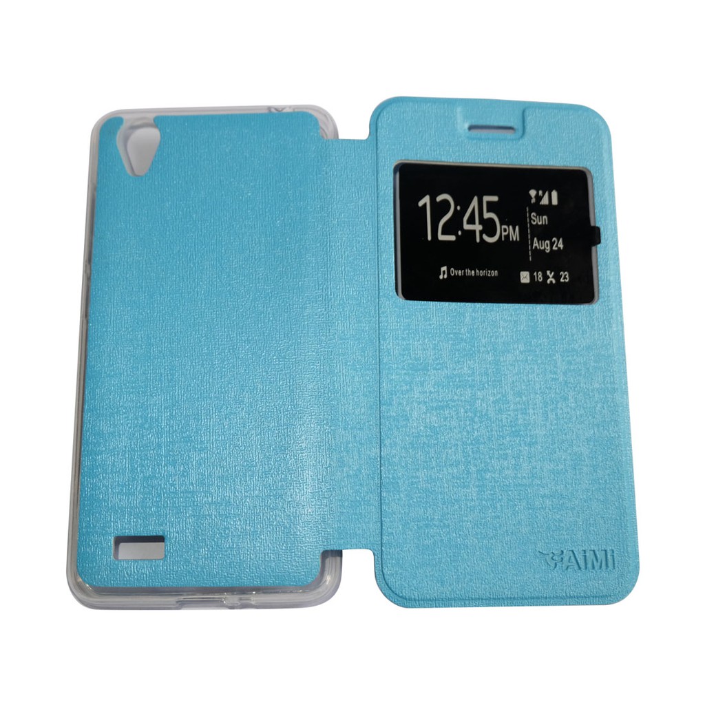 WARNA ACAK Casing Sarung Leather Case Flip Cover Dompet VIVO Y15 Y22 Y21 Y28 Y35 Y51 Y55 X710 XSHOT