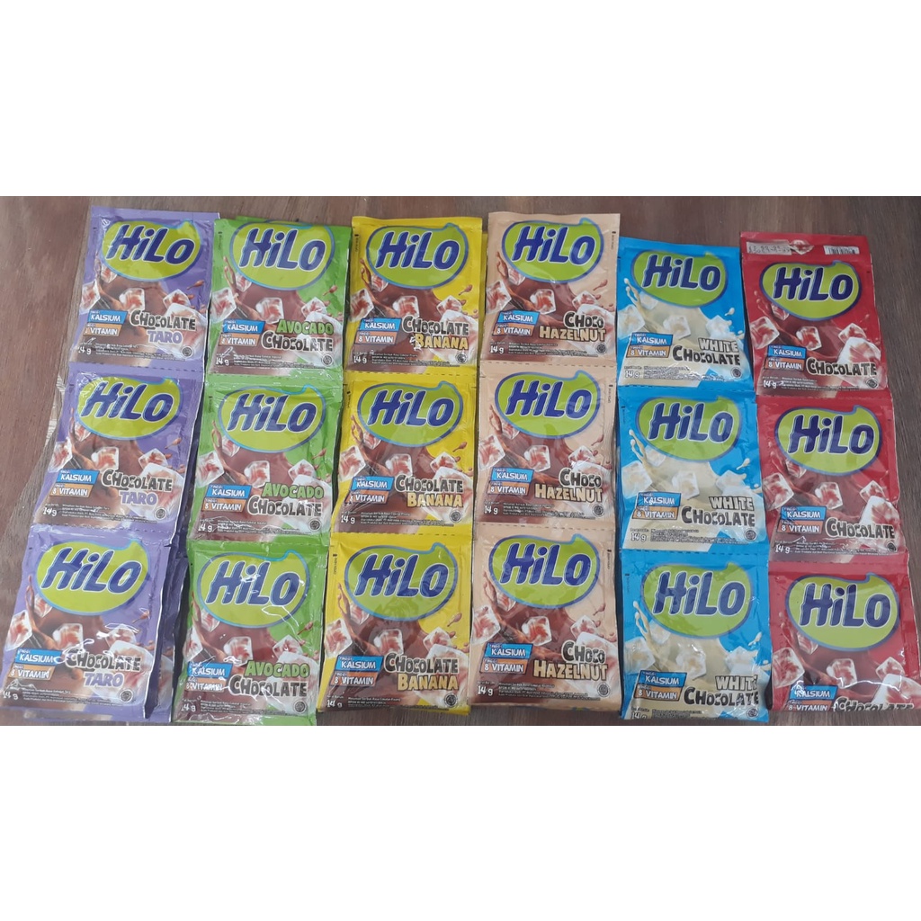 Susu Hilo sachet 10x14 gr kemasan ekonomis