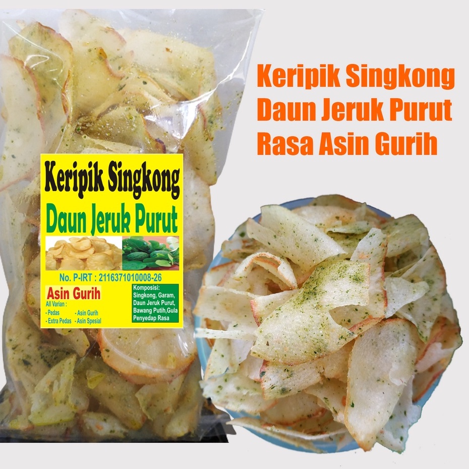 

(Asin Gurih) Keripik Singkong Daun Jeruk Purut | Full Bumbunya, Nagih Rasanya