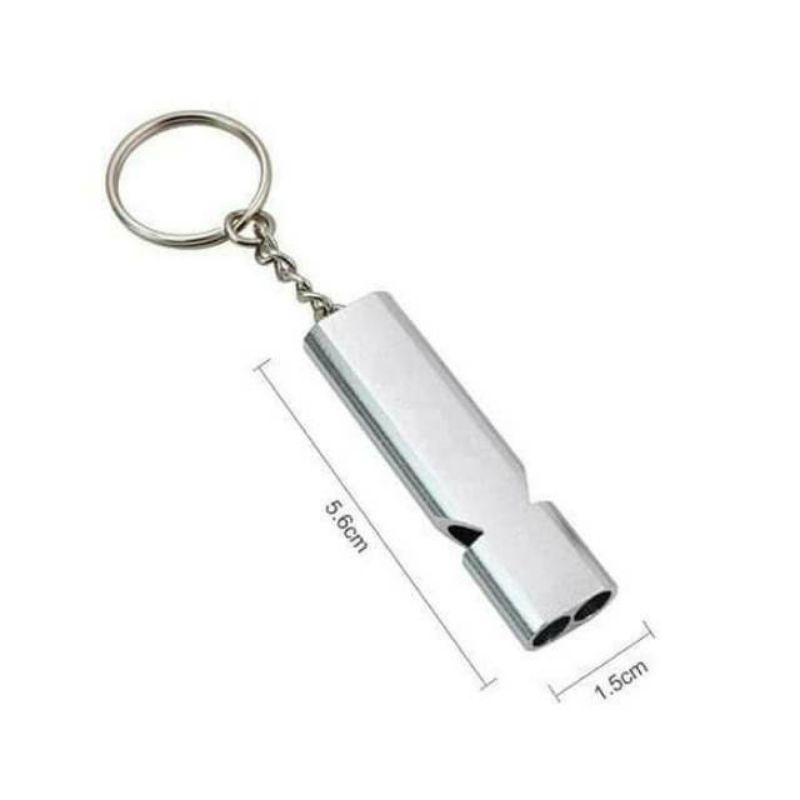 Gantungan Kunci Peluit Survival Outdoor Emergency Whistle Keychain