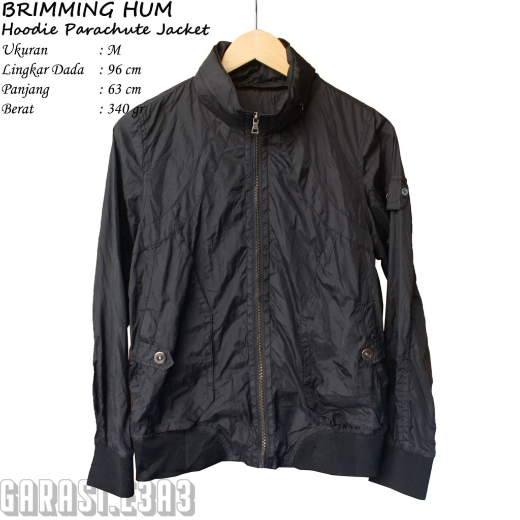 Brimming Hum _ Hoodie Parachute Jacket _ Jaket Parasit _ Thrift Shop