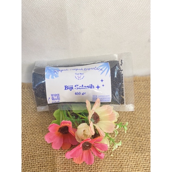 100gr | BIJI SELASIH | BASIL SEEDS | herbal asli alami untuk minuman segar