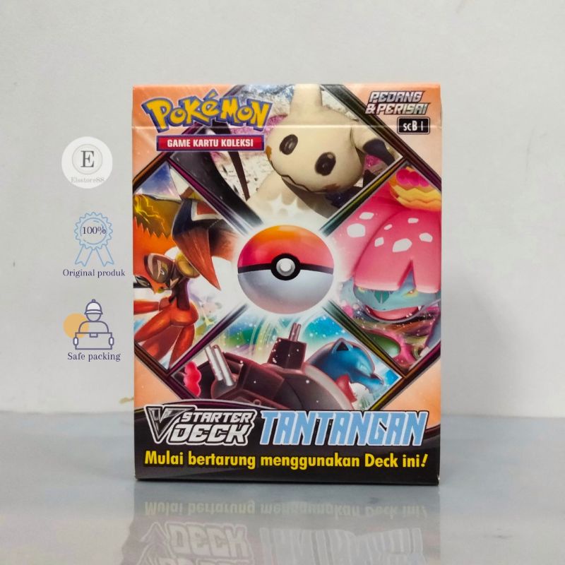 KARTU POKEMON TCG SERI 8 V STARTER DECK TANTANGAN SCB1 PEDANG PERISAI