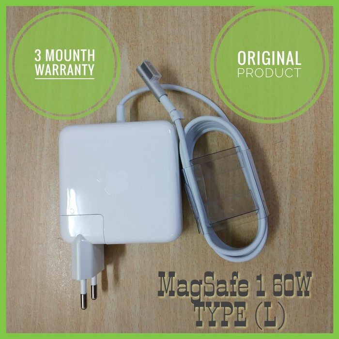 4pple 60W M4gS4fe Power Adapter A1344 L Tip - White