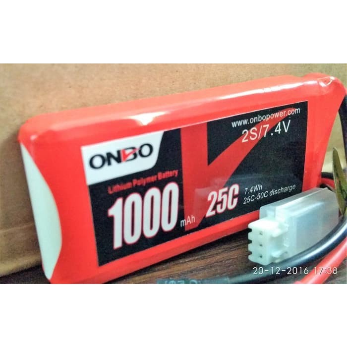 Battery Lipo 2s 7.4v 1000mah 25-50c
