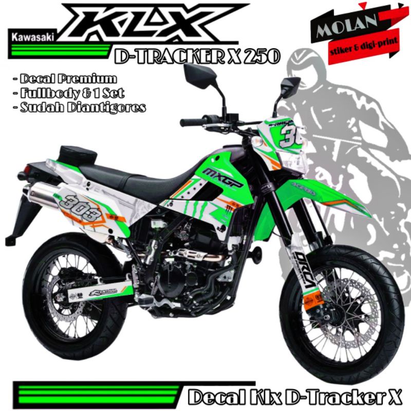 Decal Sticker Striping Variasi Fullbody KLX D-TRACKER X 250 - Decal DTRACKER 250 - Decal KLX 250 - D