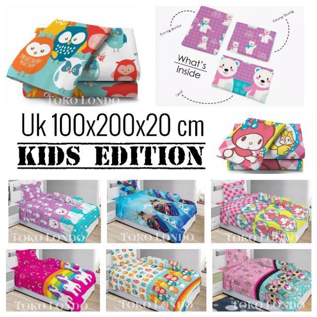 Sprei LADY ROSE LADYROSE Small Single Size Uk 100 x 200 100x200 Alex Doraemon Ferren Felix Flamingo Furla Furr Keropi Kitty LOL Lolita Maurin Minions LV Michelle Pikka Pony Parisian Princess Regan Superman Stitch Batman Barbie Leon Star William Peter