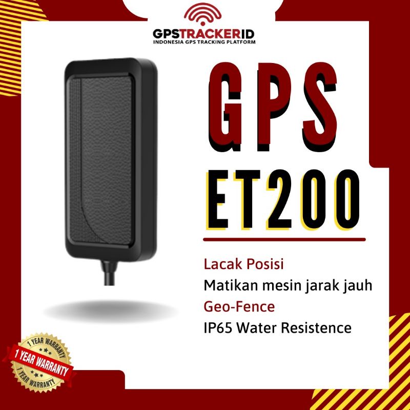 GPS Tracker ET200 Concox Pelacak Mobil Motor Anti Maling Original Bergaransi