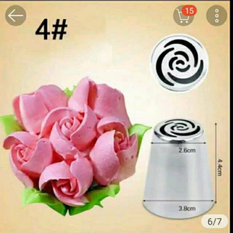 Spuit Rusia Bunga Mawar Import