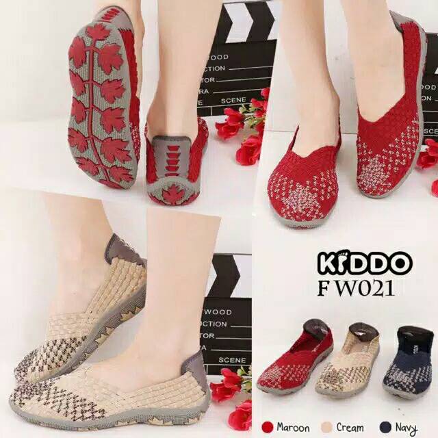 Sepatu Rajut KIDDO F 021 Flat ORIGINAL