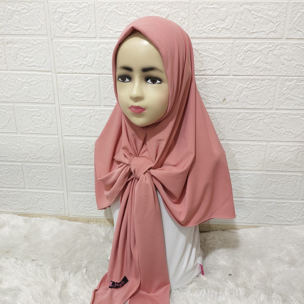 Kerudung Anak AIRIN KIDS SEGITIGA Hijab Segitiga Instan Anak Jersey Airis Terbaru Nayla Hija'b