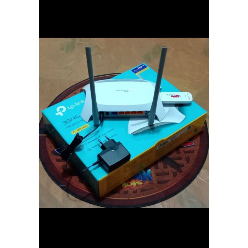 Modem Router TP-Link TL-MR3420 + Modem 4GLTE Paket Bundling 4G LTE