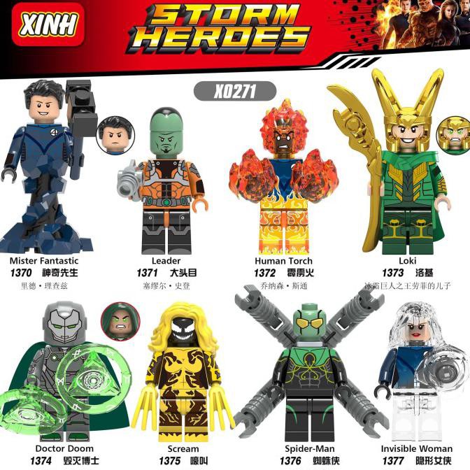 Sale Xh1375 - Scream Venom Symbiote Marvel Lego Minifigure Brick X0271 Sale!!!