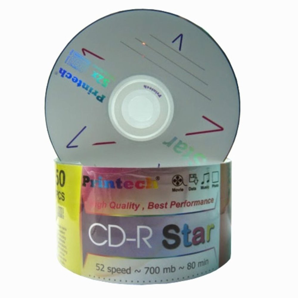 Printech CD R Star 52X 700MB Bulk 50