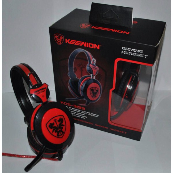 Promo Gaming Headset Keenion KOS-3199 Scorpion Headphone Headset Gaming +Mic